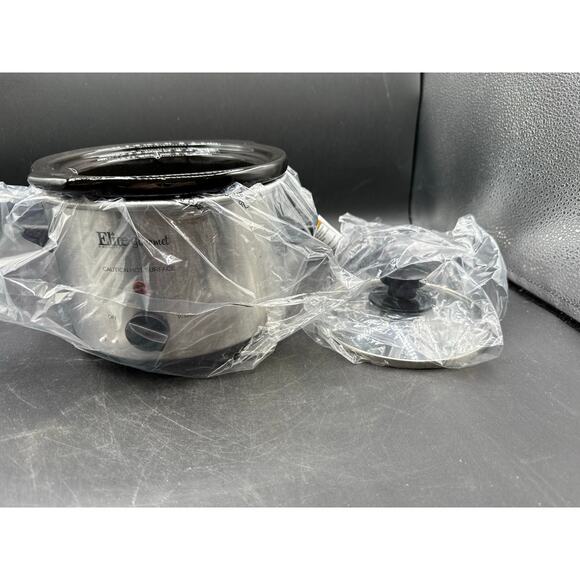 Elite Gourmet- 1.5Quart Mini Crockpot-Silver - new - Picture 1 of 5
